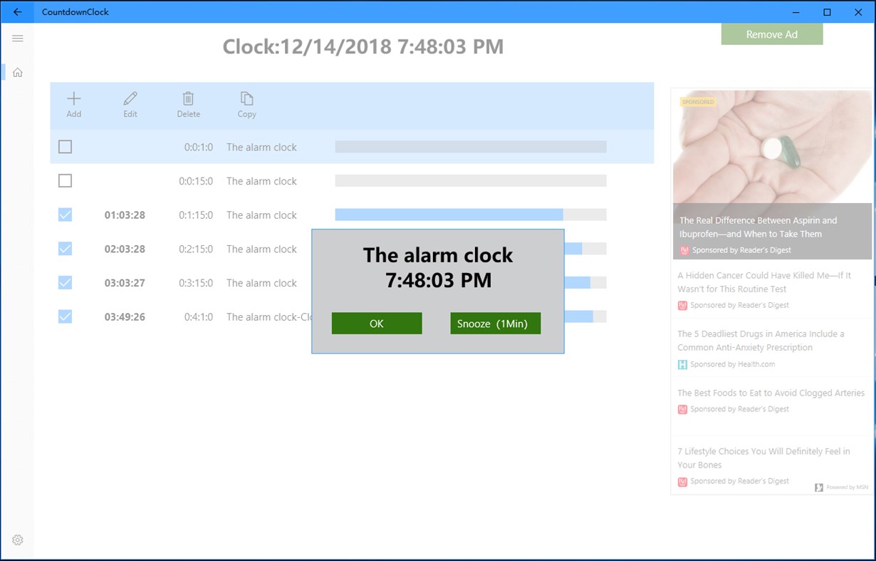 #3. CountdownClock (Windows) Bởi: GreatShip