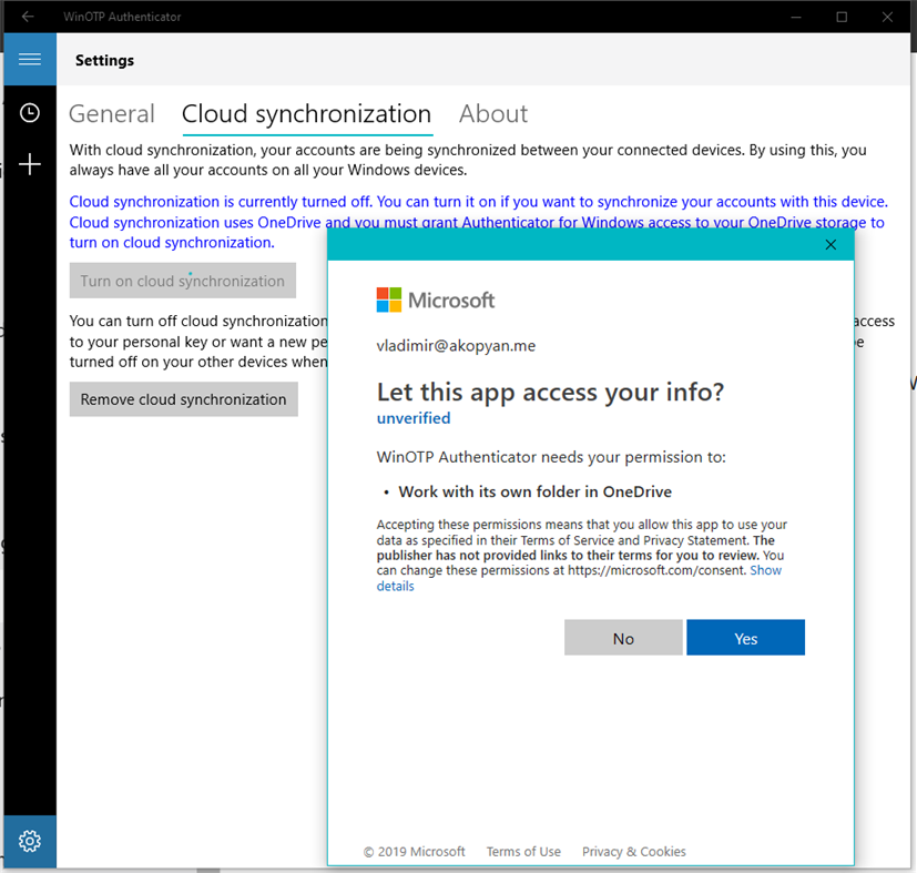 #2. WinOTP Authenticator (Windows) Podle: Vladimir Akopyan