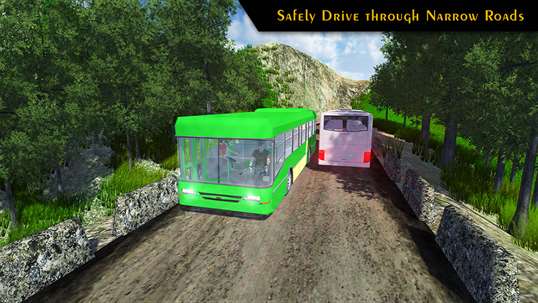 Offroad Tourist Bus Driving Simulator 3D screenshot 1