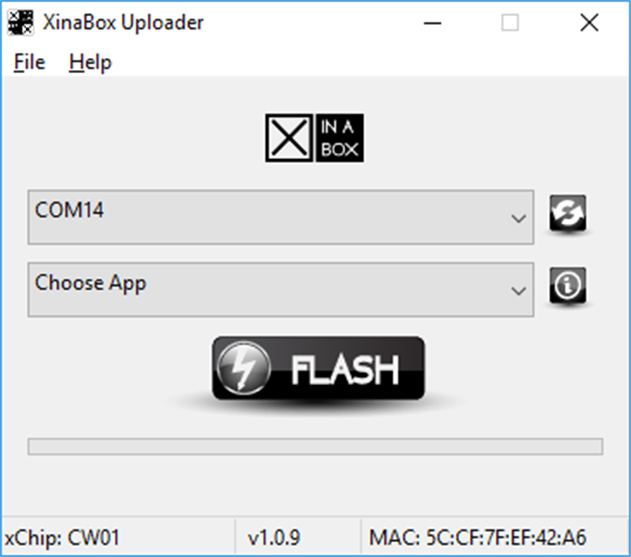 #1. XinaBox Uploader (Windows) Podle: XinaBox