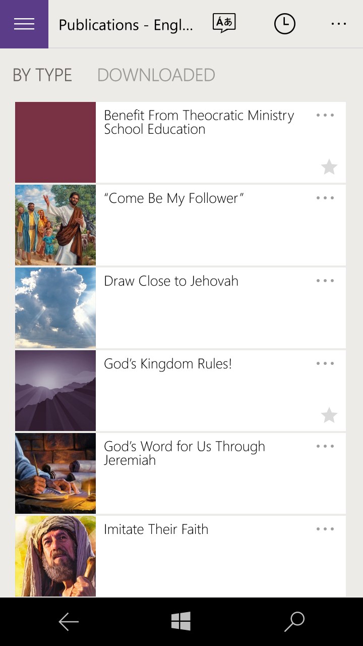 JW Library for Windows 10