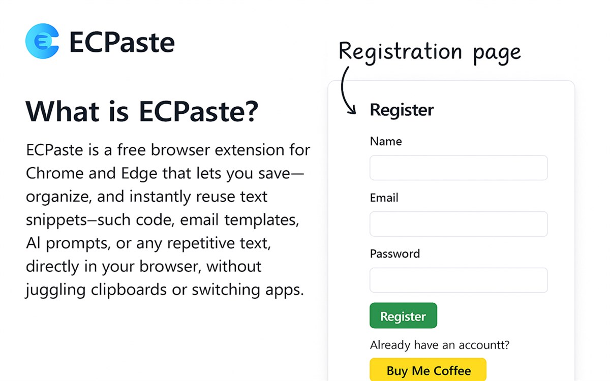 ECPaste - Code Snippet Manager