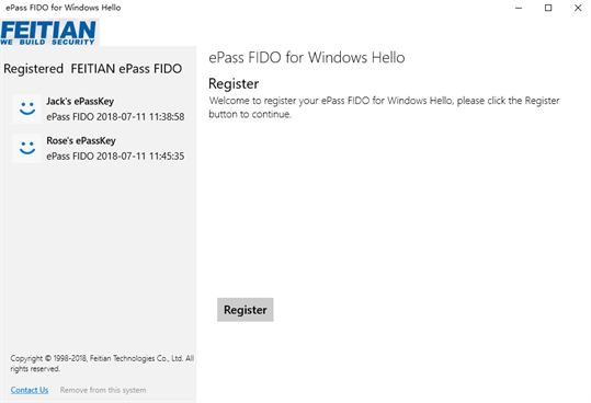 ePass FIDO for Windows Hello screenshot 4