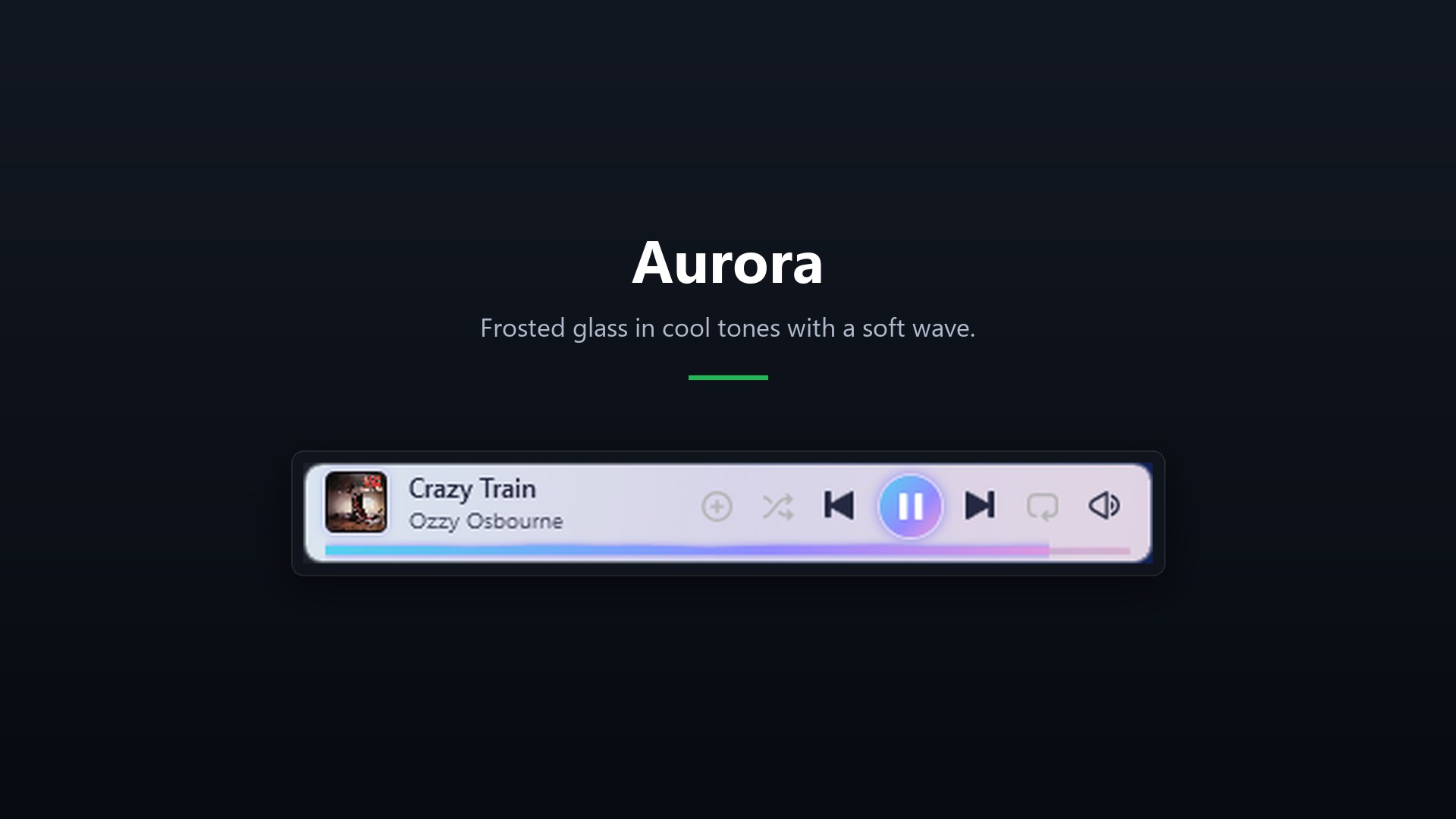 Now Playing - Taskbar Widget screenshot