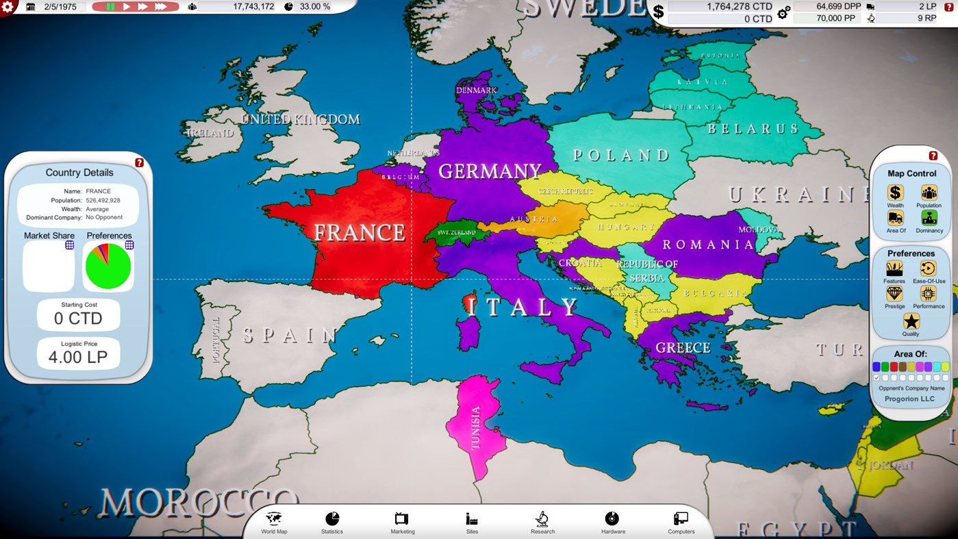 #3. Computer Tycoon (Windows) 由: Progorion LLC