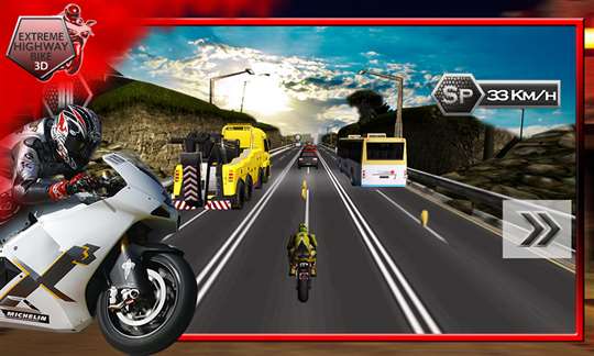 Extreme Highway Biker 3D screenshot 3