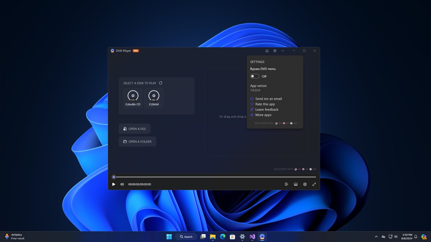 #3. DVD Player - Play DVD (Windows) By: 3AM Apps