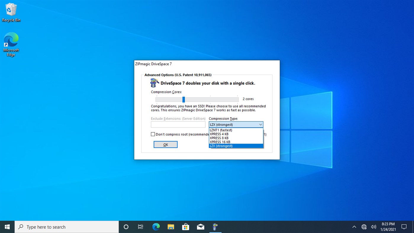 #2. DriveSpace (Windows) 由: ZIPmagic Software