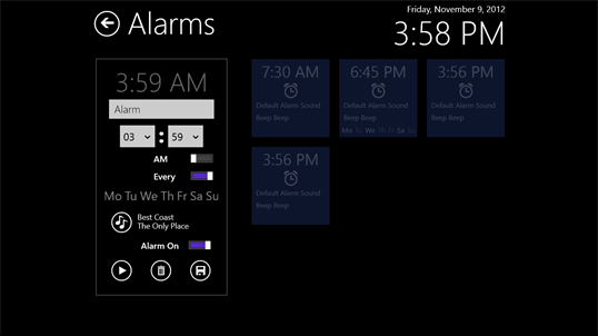 Music Alarm Clock screenshot 3