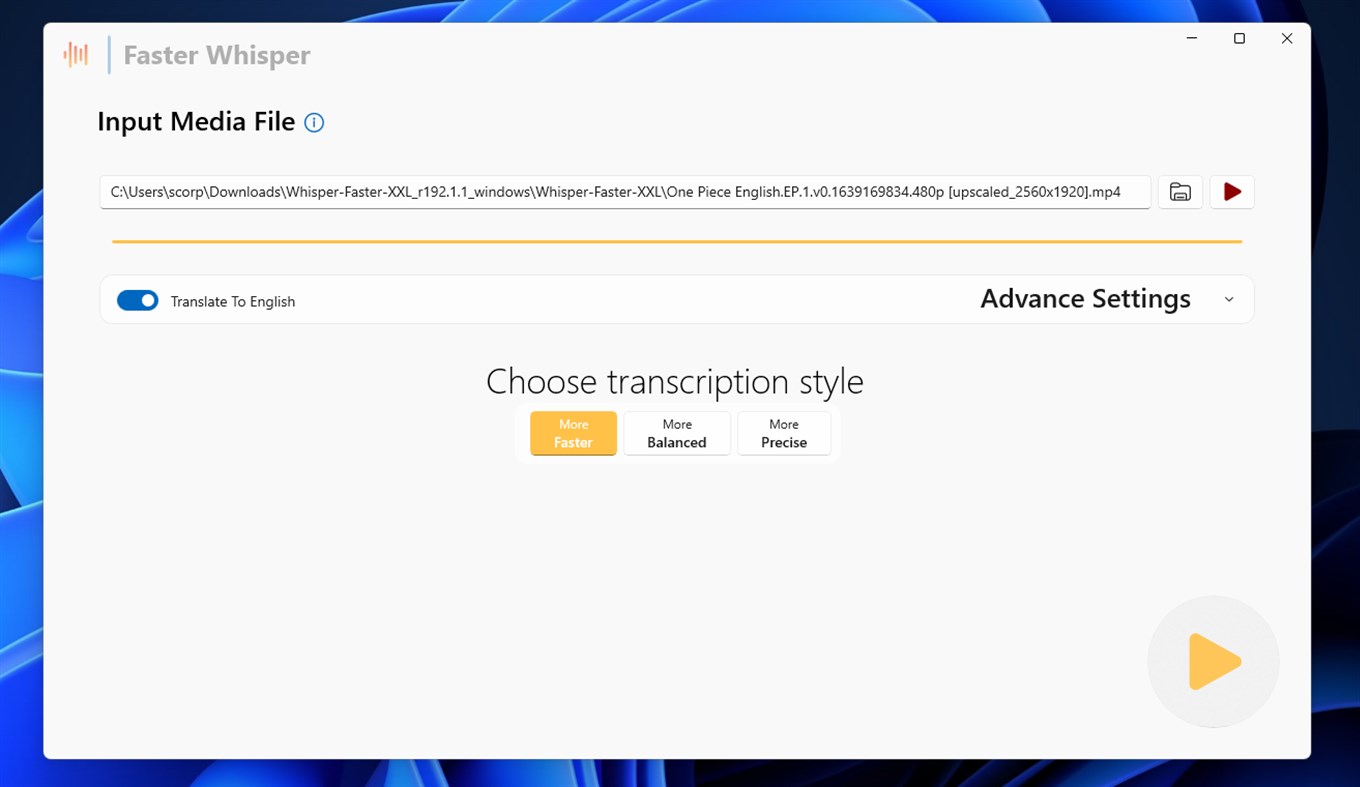 #1. Faster Whisper (Windows) By: bosxixi