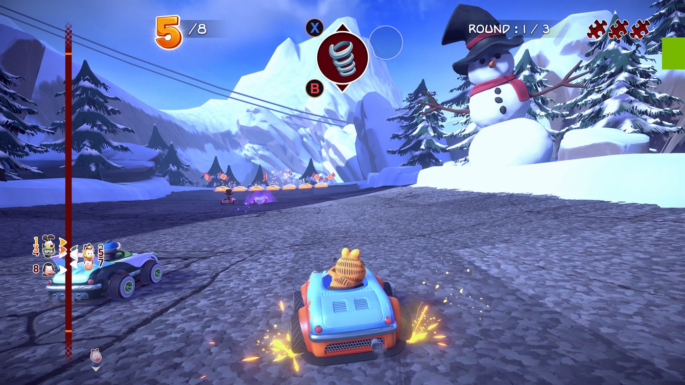 #6. Garfield Kart Furious Racing (Windows) Av: Anuman Interactive SA