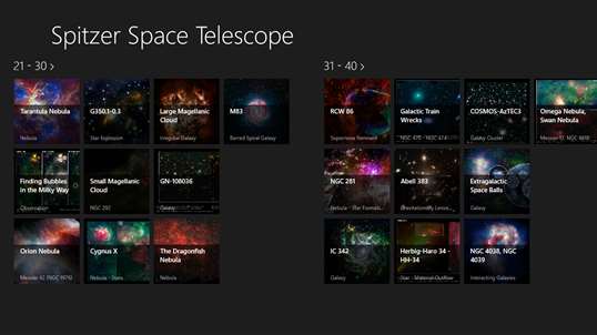 Spitzer Space Telescope screenshot 2
