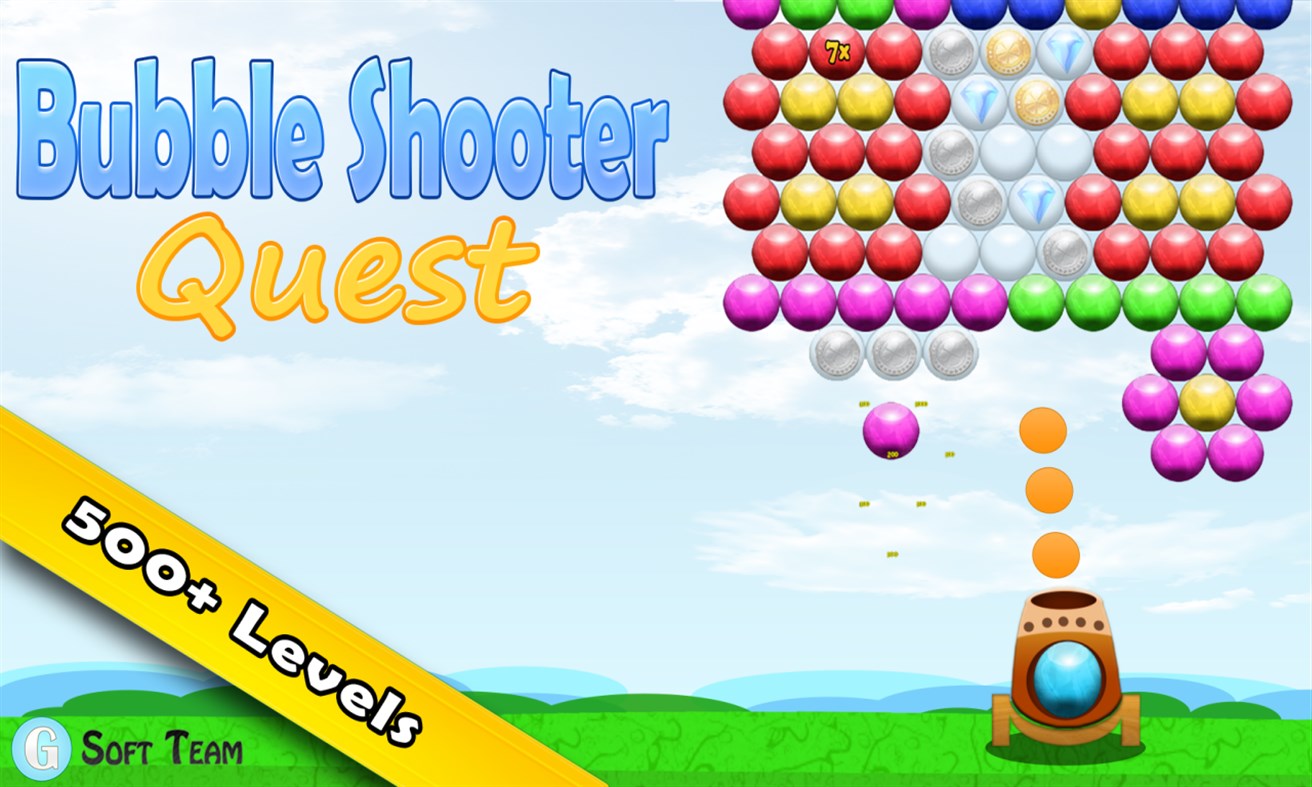 #1. Bubble Shooter Quest (Windows) 来自: G Soft Team