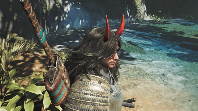 Hunter Layered Armor: Oni Horns Wig screenshot 2