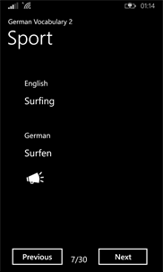German Vocabulary 2 Free screenshot 3