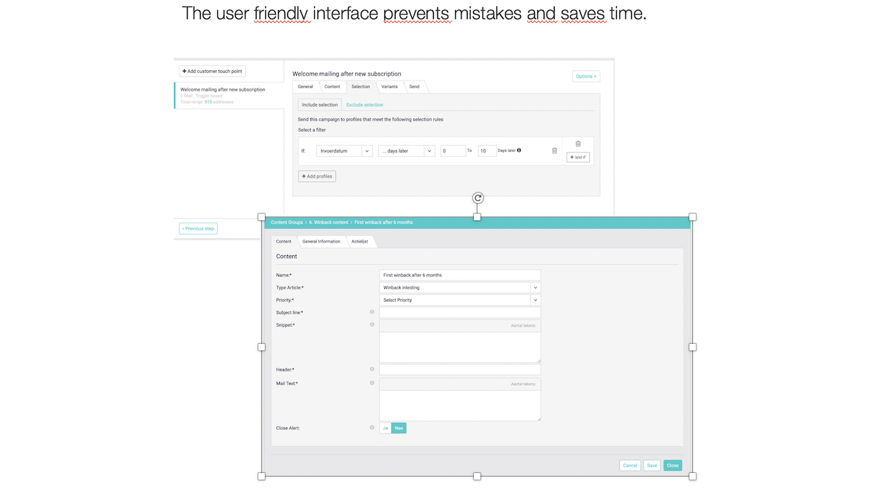 Snapshot 3 of Basedriver marketing automation (for Dynamics)