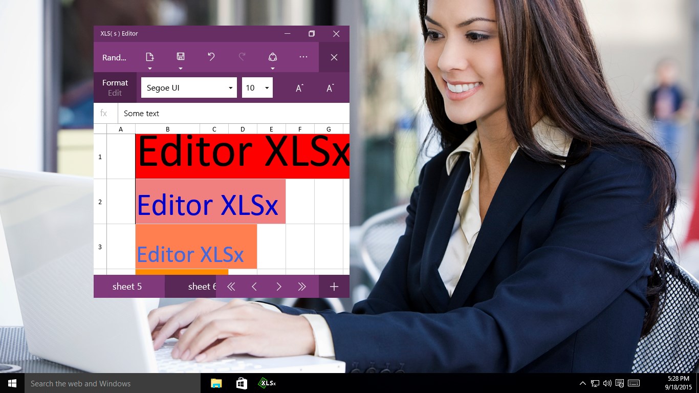 X editor. Editor s.