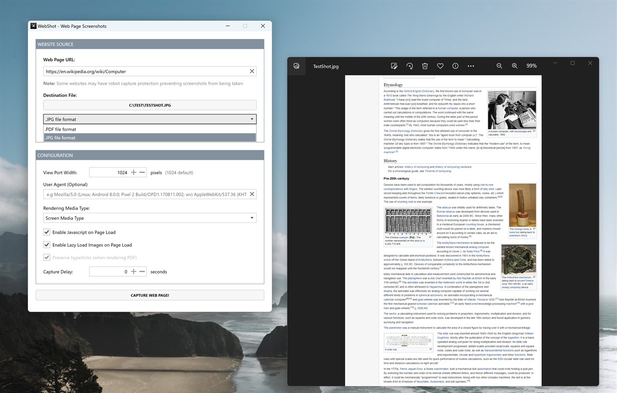 #2. WebPage Screenshot Grabber (Windows) 由: EvlarSoft LLC