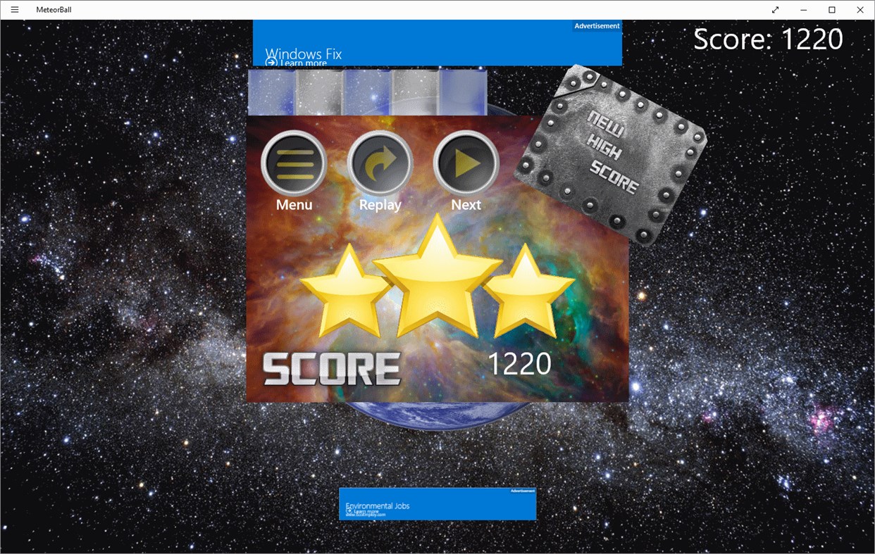 #3. MeteorBall (Windows) 게시자: Pingaboo Soft