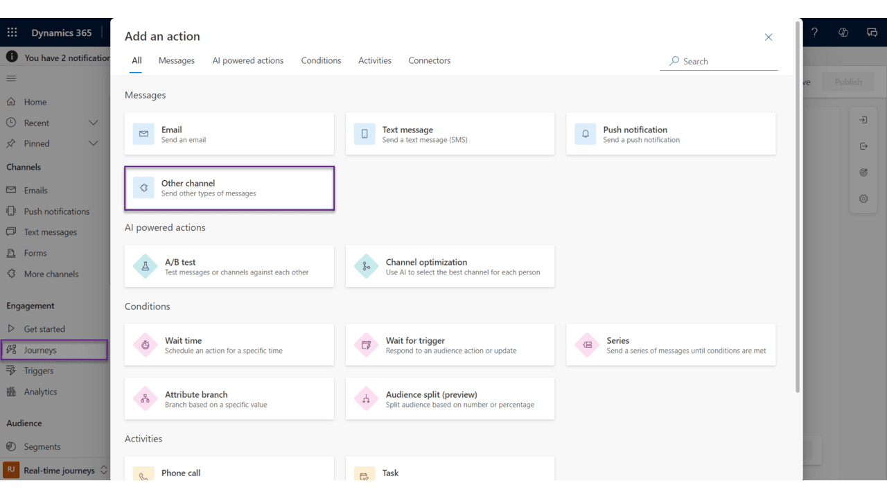 Snapshot 4 of Dynamica MMS for Customer Insights and Journeys