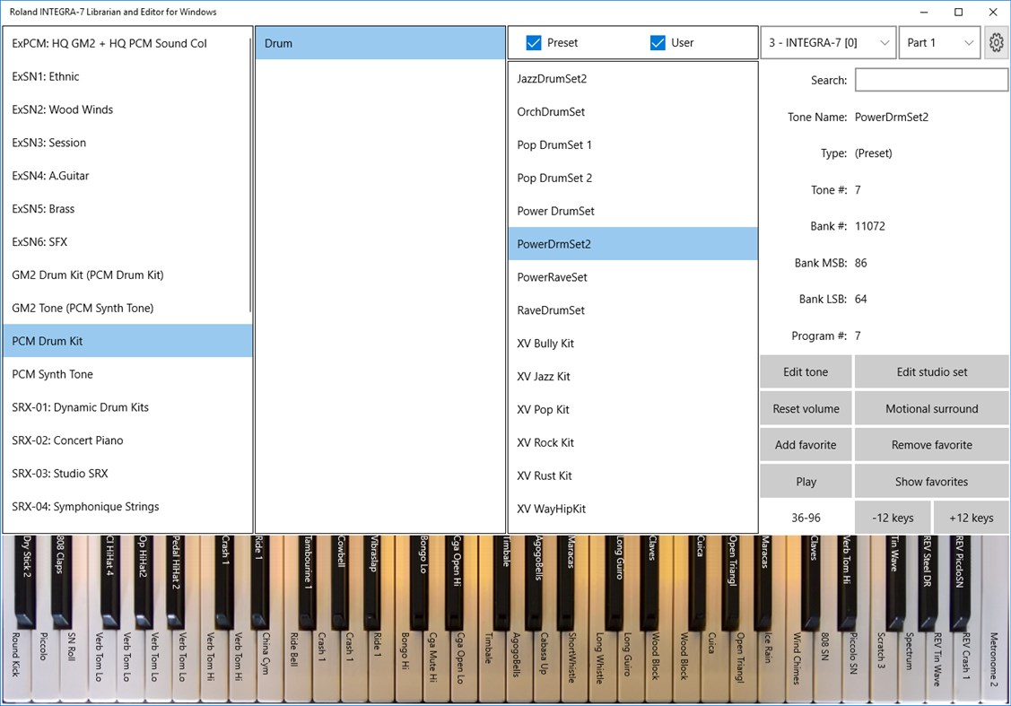 #2. Roland INTEGRA-7 Librarian and Editor for Windows (Windows) By: MrMartin