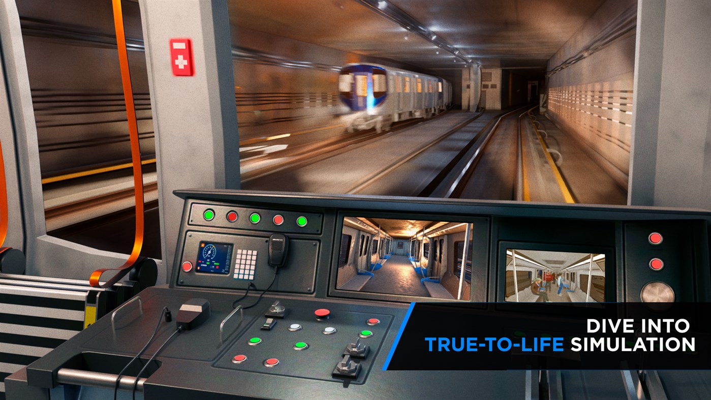 #1. Subway Simulator 3D - Metro Train Driving (Windows) By: Vortex Labs Apps LLP