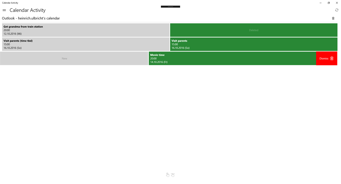 #3. Calendar Activity (Windows) 由: Heinrich Ulbricht