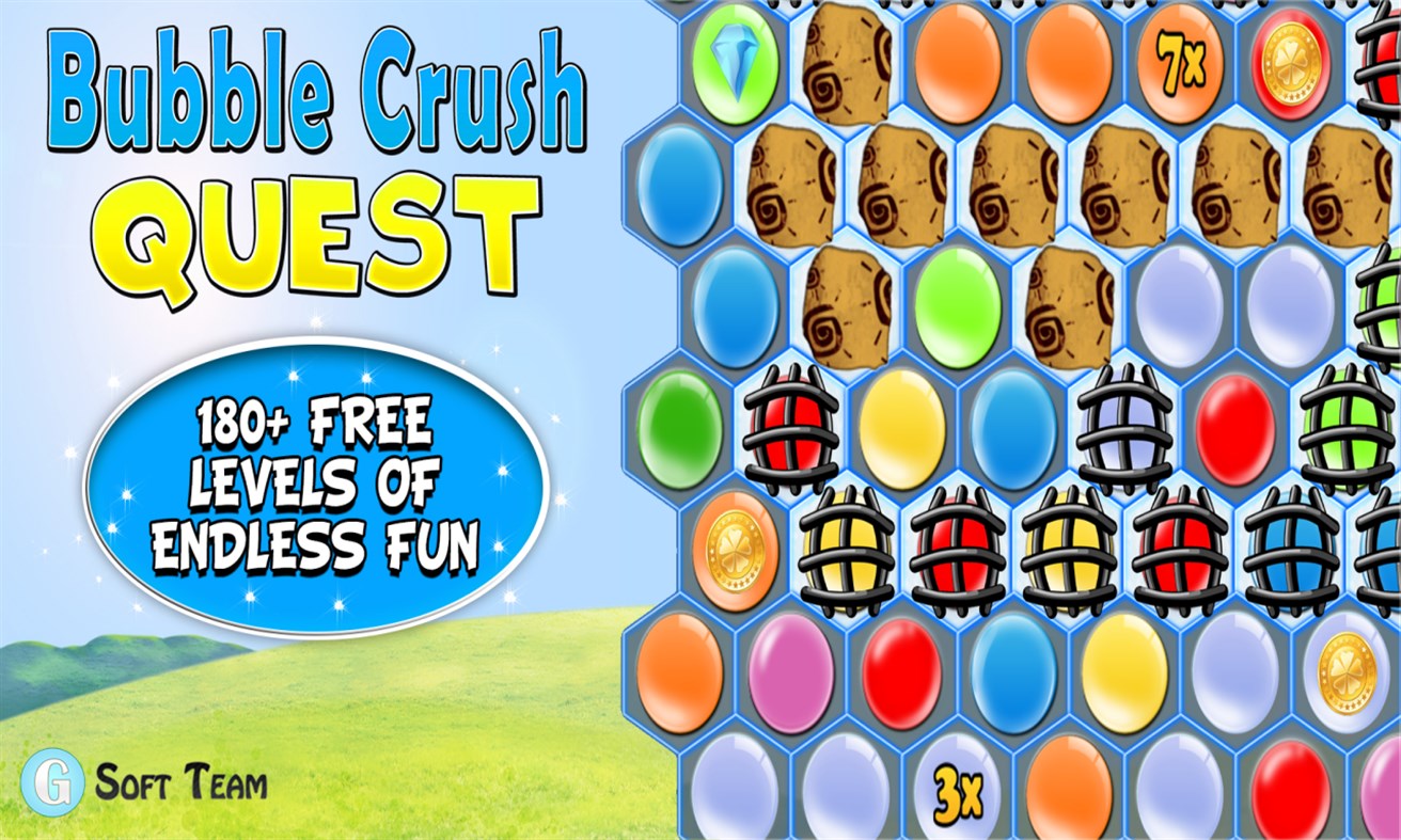 #1. Bubble Crush Quest. (Windows) 게시자: G Soft Team