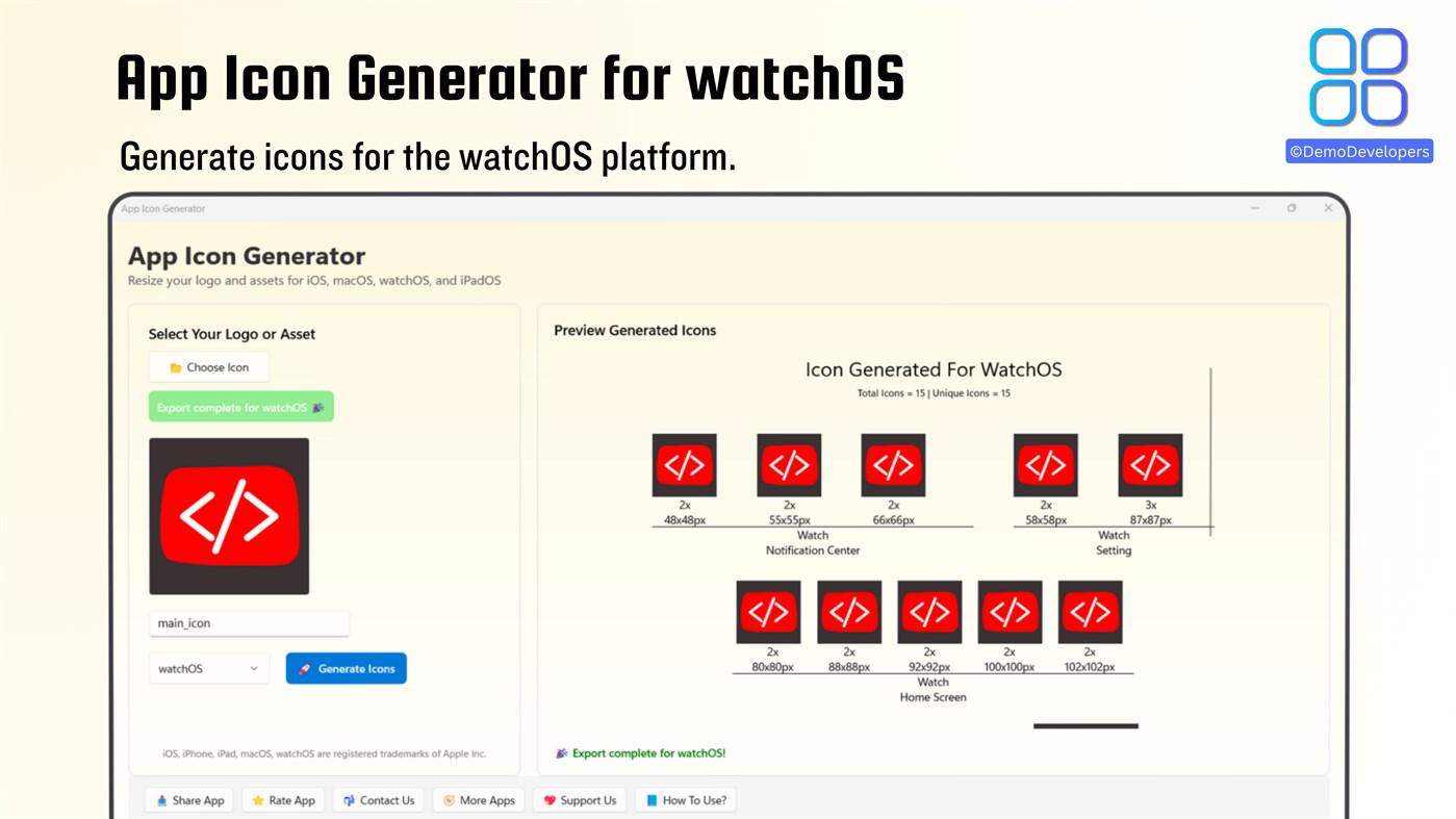 #3. Icon Generator For Your App (Windows) Podle: Demo Developers