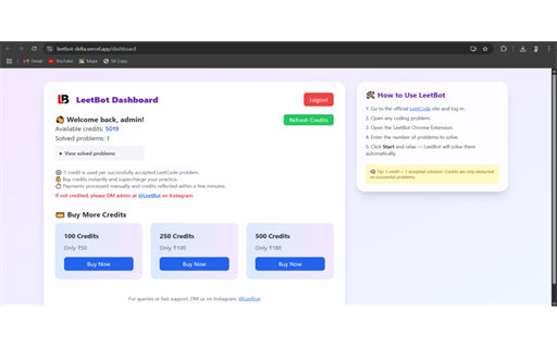 LeetBot - Automate LeetCode Submissions Stats, Downloads & Safety Check ...