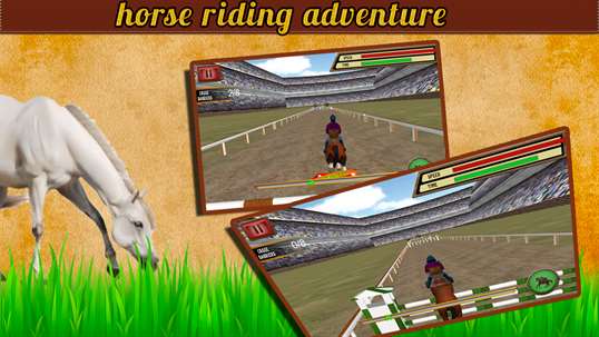 Black Horse Jumping Racing 3D screenshot 2