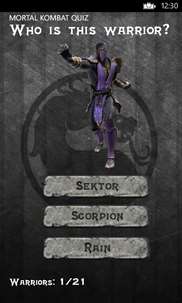 Mortal Kombat Quiz screenshot 1