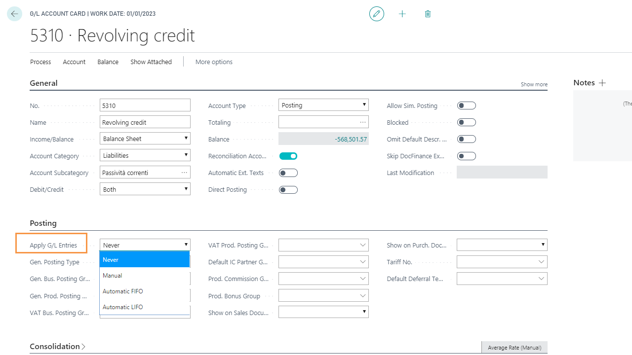 Snapshot 5 of General Ledger Application