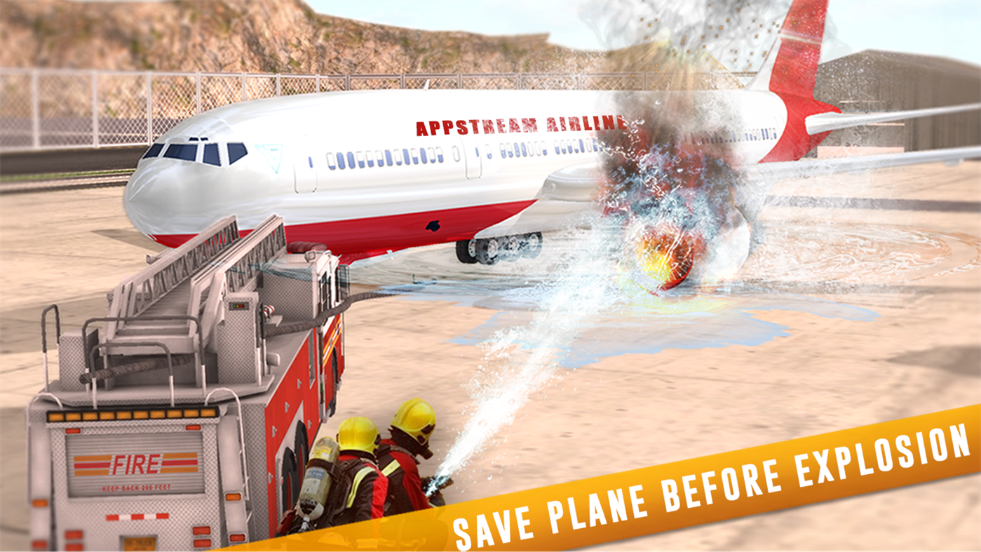 #5. Airplane Rescue Simulator 3D - Pilot Crash Landing (Windows) Por: AppStream Studios