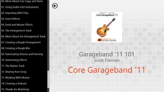 Learning GarageBand '11 screenshot 2