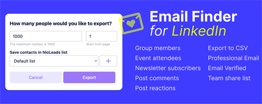 NioLeads - Email Finder for LinkedIn™️ marquee promo image