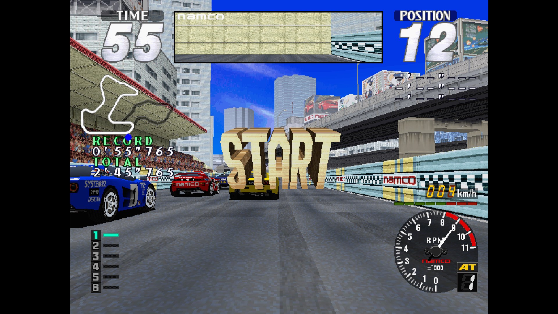 Screenshot 2 from Arcade Archives 2: Rave Racer