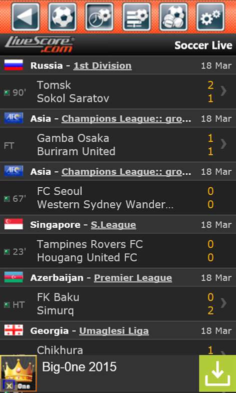 Live Score - Sport Screenshots 2