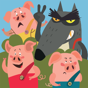 Die Abenteuer der drei kleinen Schweinchen