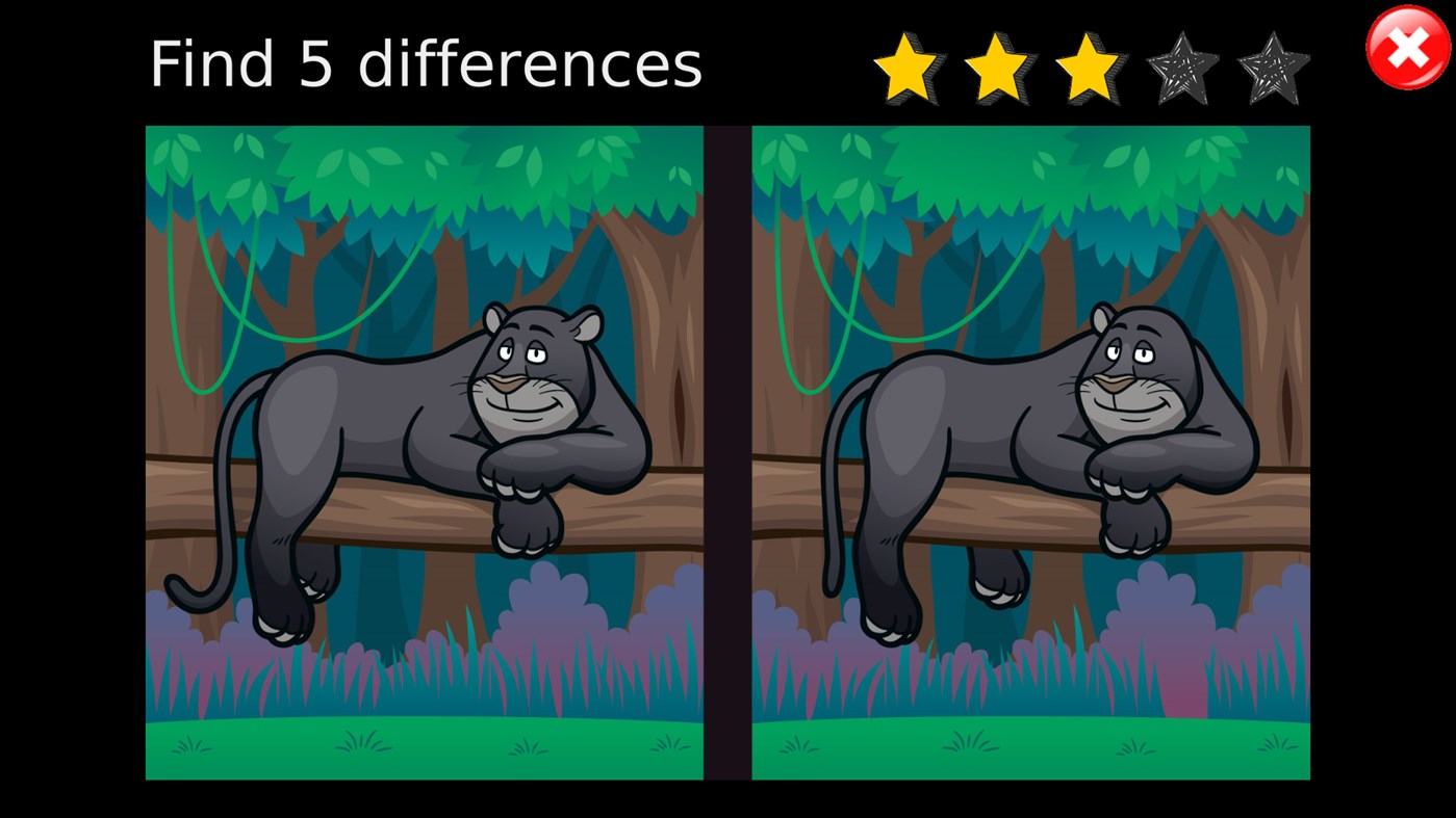 #2. Find 5 Differences for kids (Windows) 来自: VialGames.com