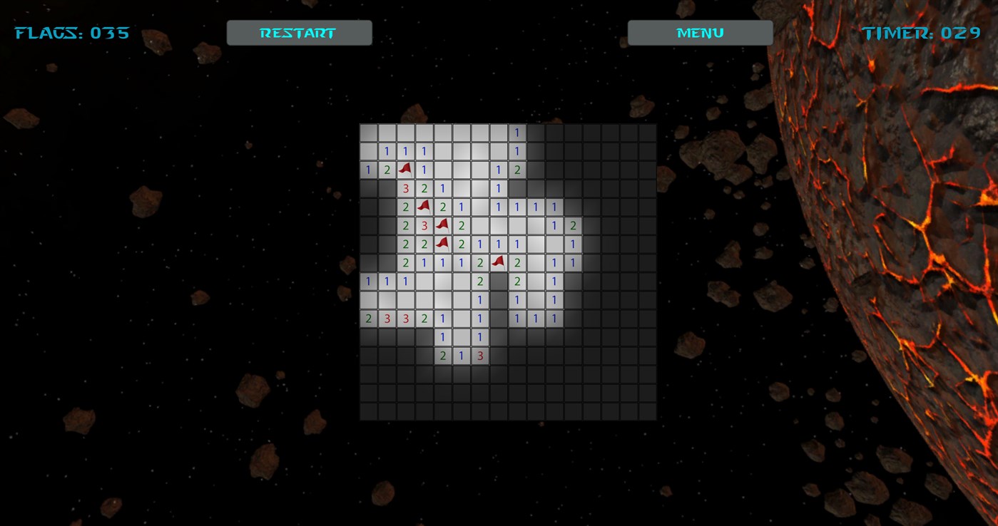 #1. Cosmic Mine Sweeper (Xbox) By: Mystic Mechanics