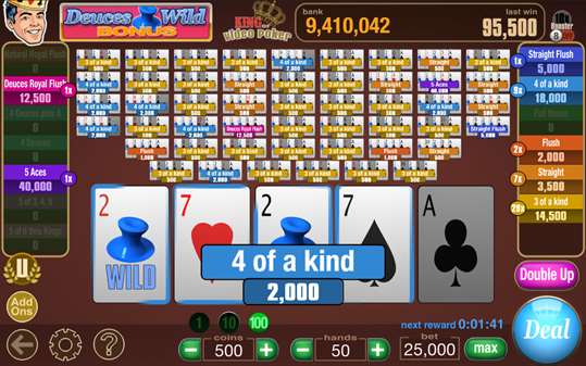 King Of Video Poker Multi Hand screenshot 2