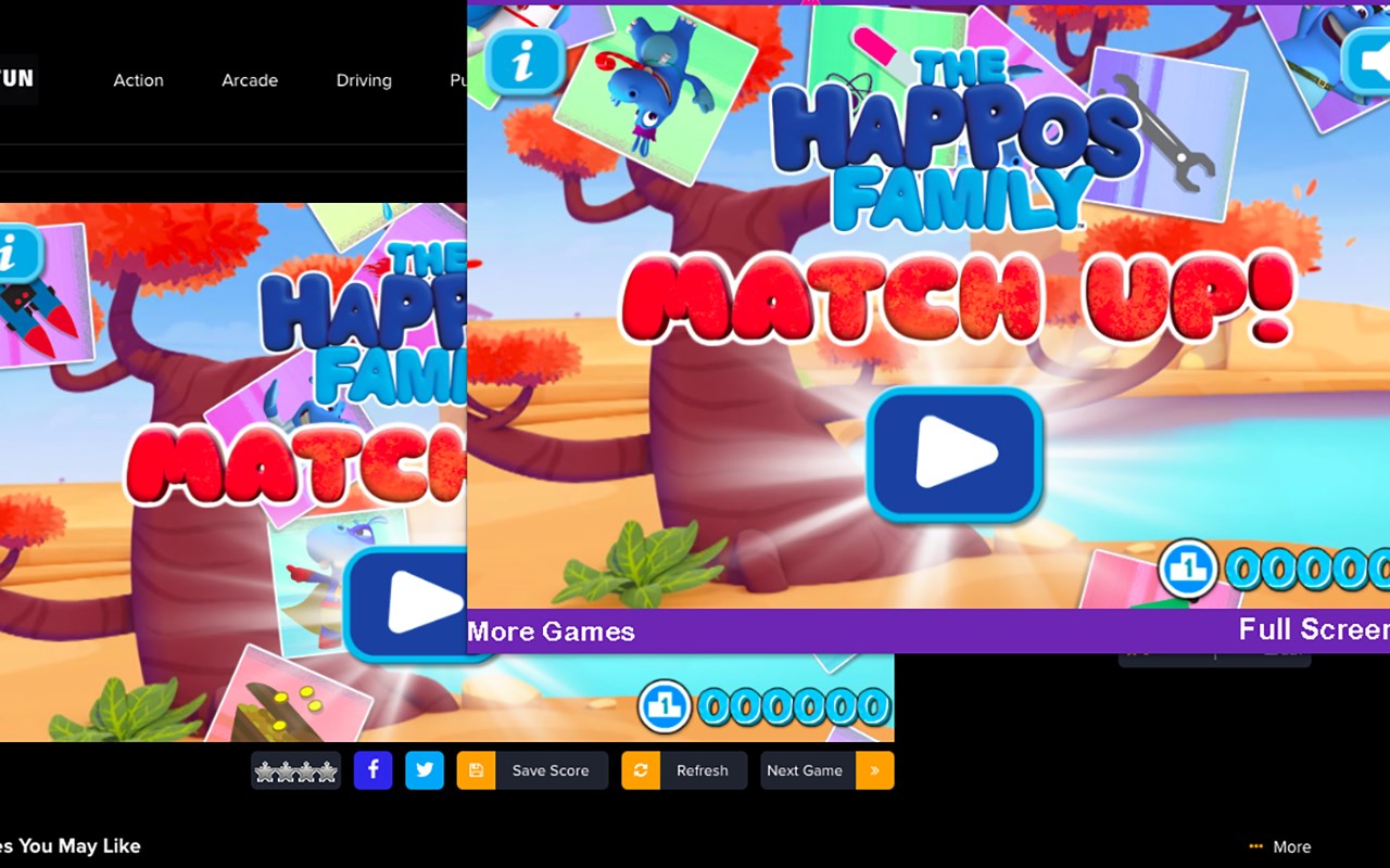 Happos Family Match Up - Html5 Game