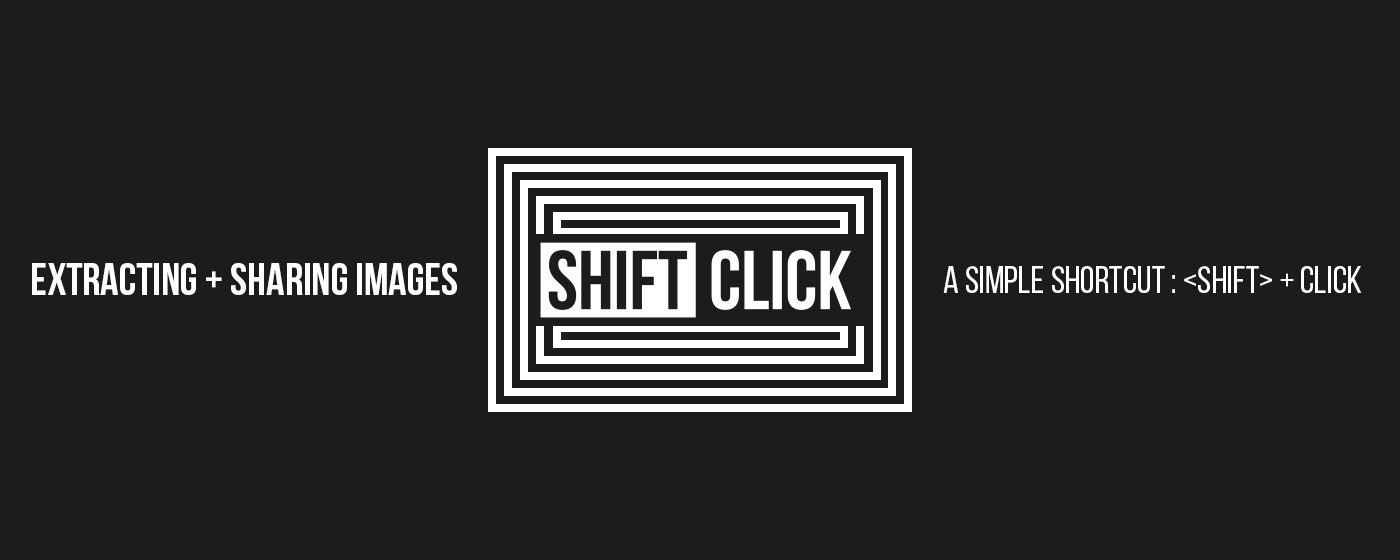 Shift Click Image Extractor marquee promo image