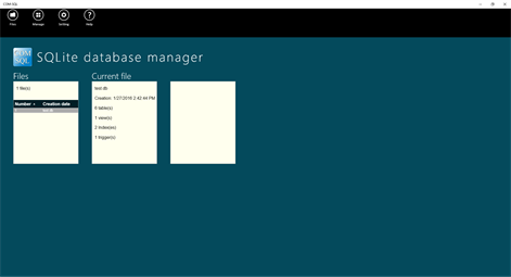 Screenshot: Home page
