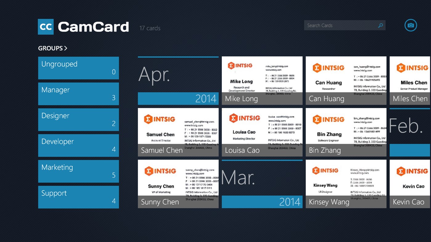 Camcard Professional Business Card Reader Windows Apps Appagg