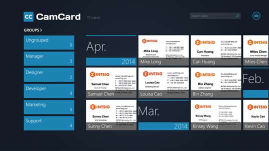 CamCard - Professional Business Card Reader screenshot 1