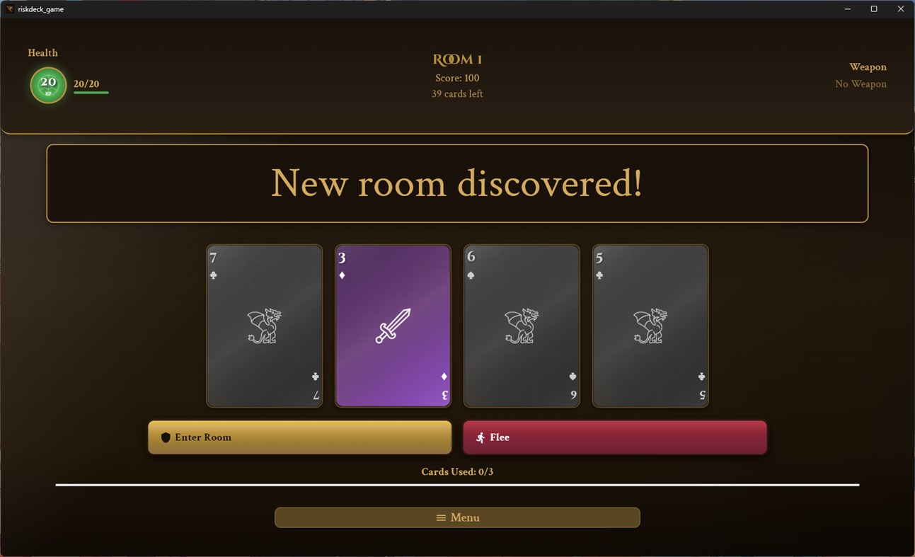 #2. RiskDeck Game (Windows) Podle: Javert Galicia