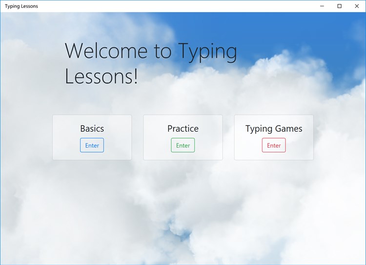 Lesson windows. Typing Lessons. Typin.