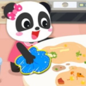 Baby Panda Cleanup Life Game